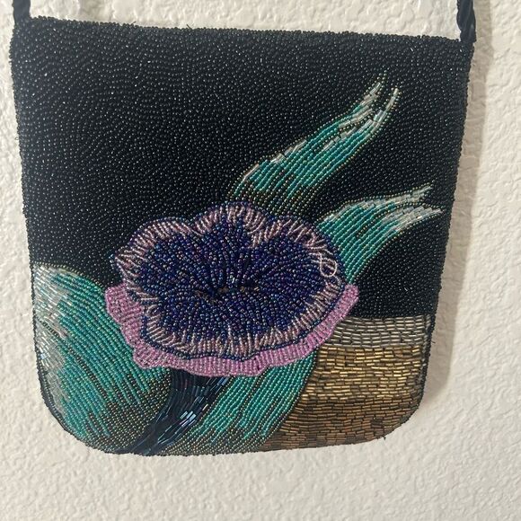 Vintage PATRICK SWEENEY The Last Tulip Comapny Beaded Purse - Picture 5 of 16